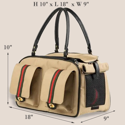 MARLEE 2 Collection - Designer Crossbody Dual Top Zip Pet Carriers