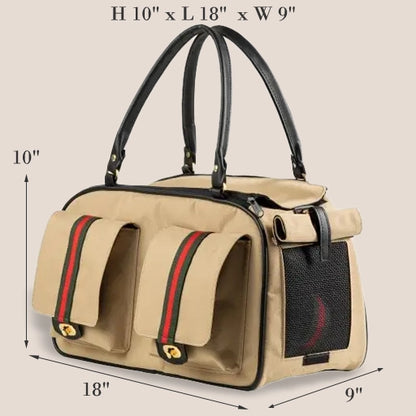 MARLEE 2 Collection - Designer Crossbody Dual Top Zip Pet Carriers