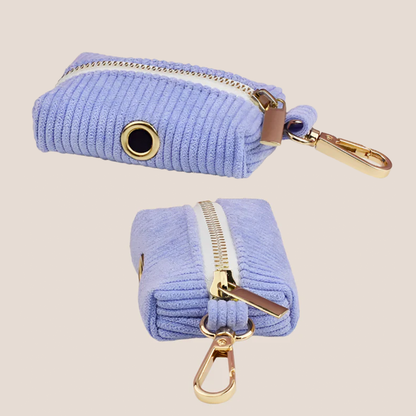 Personalized Pet ID Collar, Harness Leash & Accessories Set Purple Corduroy