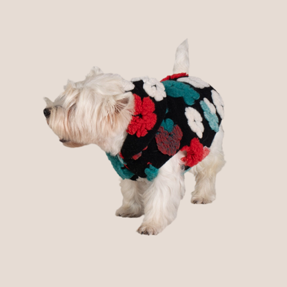 Reversible - Patent & Floral Teddy Puffer