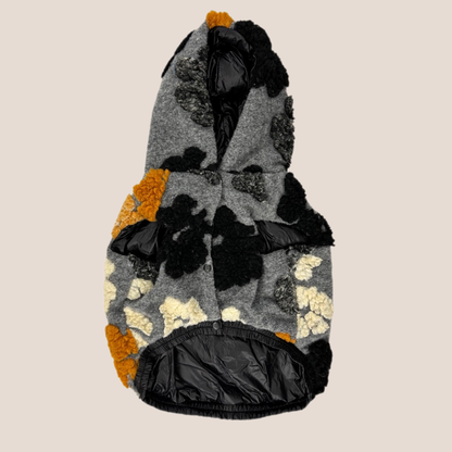 Reversible - Patent & Floral Teddy Puffer