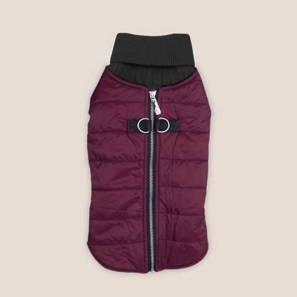 100% Brushed Cotton Cable Knit Sweater and Harness Vest Combo