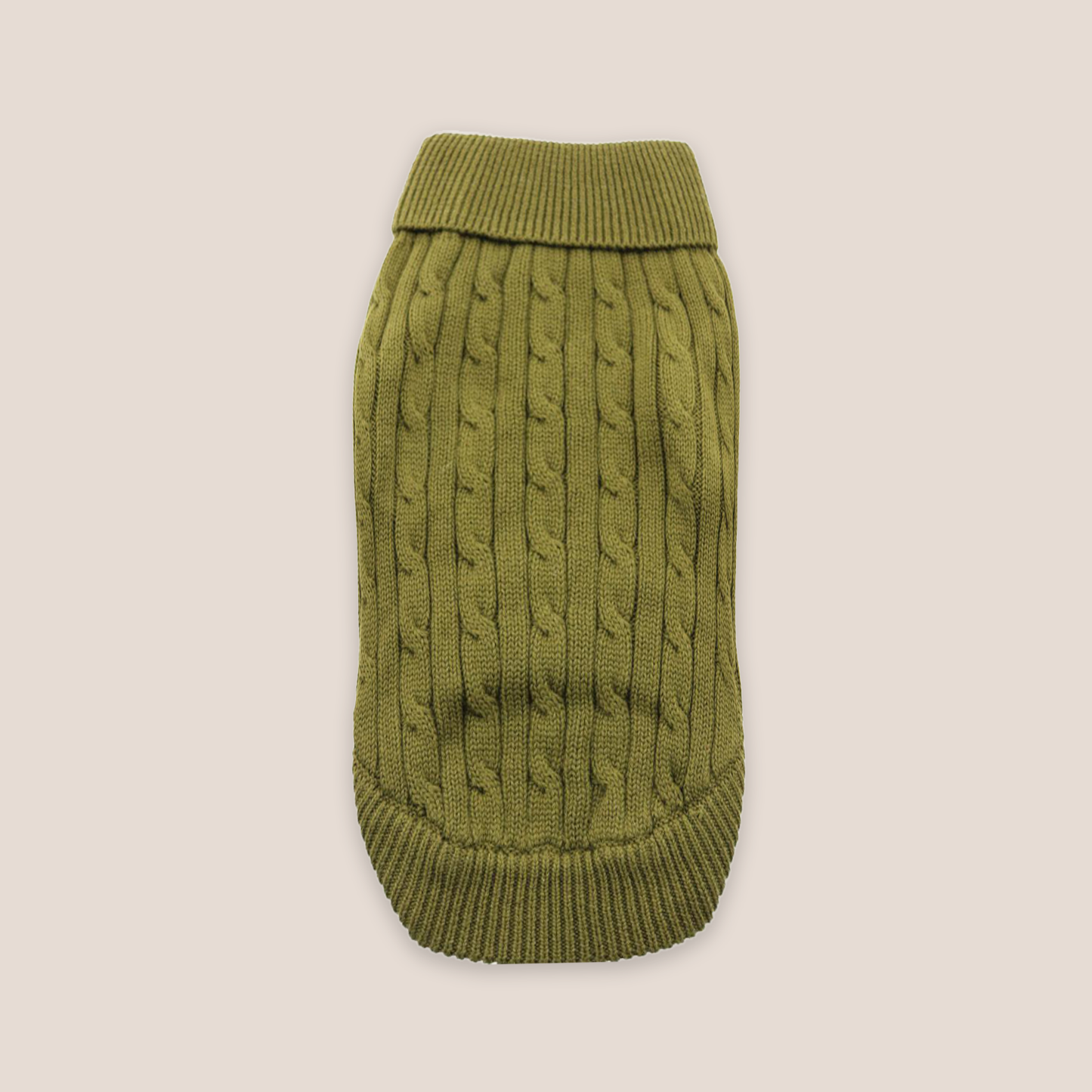 100% Brushed Cotton Cable Knit Sweater