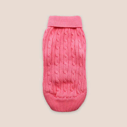 100% Brushed Cotton Cable Knit Sweater