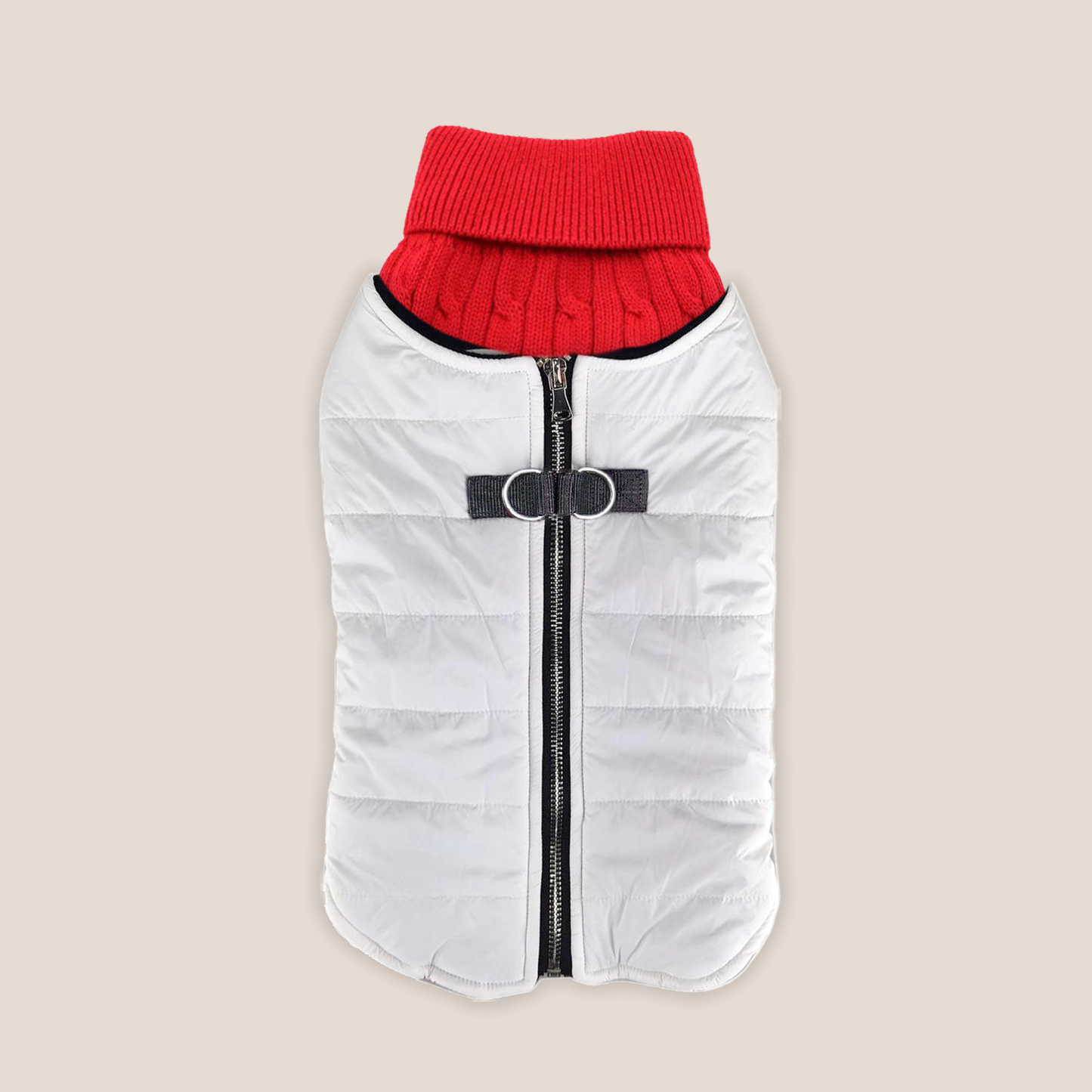 100% Brushed Cotton Cable Knit Sweater and Harness Vest Combo