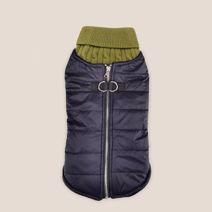 100% Brushed Cotton Cable Knit Sweater and Harness Vest Combo